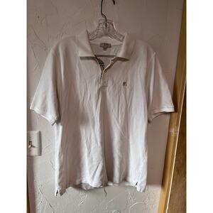 Burberry London White Polo Sz M‎